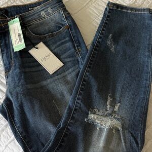 Judy Blue Dark Wash Distressed Jeans